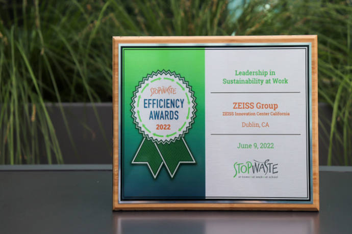 ZEISS Innovation Center California wins local StopWaste Award