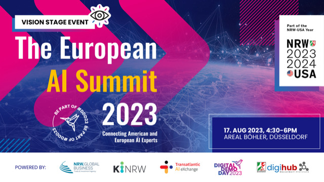 NRW Global Business – European AI Summit 2023: Connecting American & European AI Experts